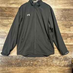 Under Armour Black Performance Lightweight Jacket Full-Zip and Standing Collar